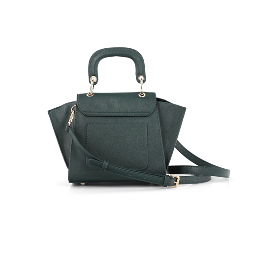 City Vibes green crossbody with short handle-