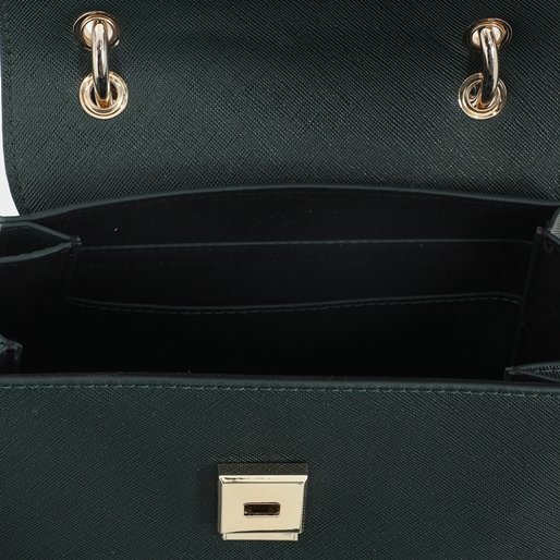 City Vibes green crossbody with short handle-