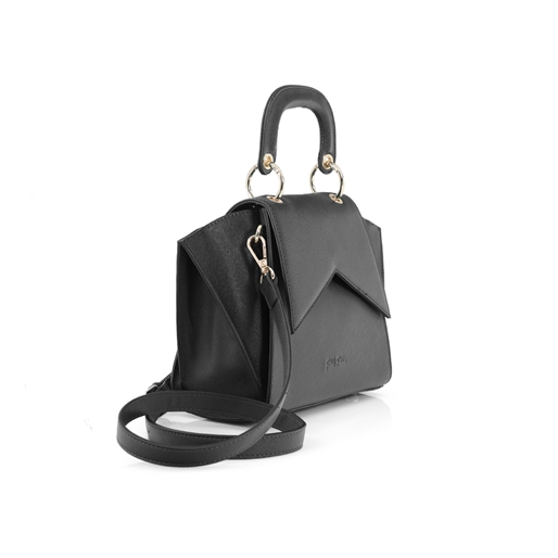 City Vibes black crossbody with short handle-