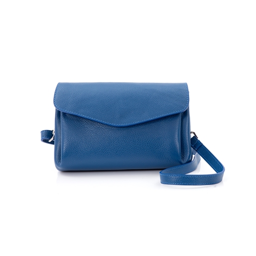 Metropolitan Fab μεσαία μπλε δερμάτινη crossbody τσάντα-