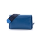 Metropolitan Fab μεσαία μπλε δερμάτινη crossbody τσάντα-
