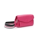 Metropolitan Fab μικρή φούξια δερμάτινη crossbody τσάντα-