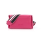 Metropolitan Fab μικρή φούξια δερμάτινη crossbody τσάντα-