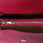 Metropolitan Fab μικρή φούξια δερμάτινη crossbody τσάντα-