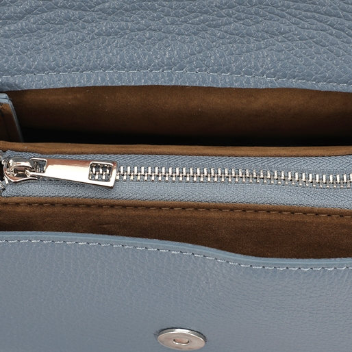 Metropolitan Fab μικρή γαλάζια δερμάτινη crossbody τσάντα-