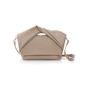 Origami Hint μικρή γκρι crossbody τσάντα με καπάκι-