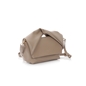Origami Hint μικρή γκρι crossbody τσάντα με καπάκι-