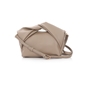 Origami Hint μικρή γκρι crossbody τσάντα με καπάκι-
