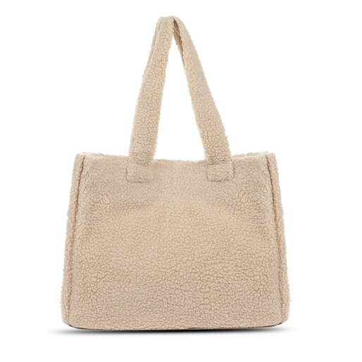 Fluffy.Me μεγάλη τσάντα shopper ιβουάρ-