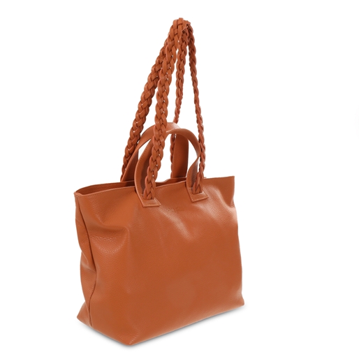 Metropolitan Fab Μεγάλη Δερμάτινη Tote Τσάντα-