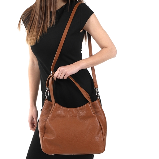 Metropolitan Fab Μεγάλη Δερμάτινη Tote Τσάντα-