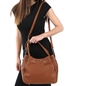 Metropolitan Fab Μεγάλη Δερμάτινη Tote Τσάντα-