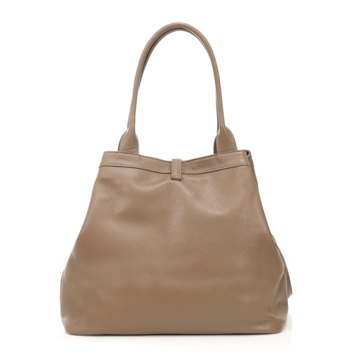 Metropolitan Fab γκρι δερμάτινη tote τσάντα με φερμουάρ-