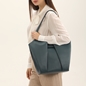 Origami Hint large dark blue shoulder bag-