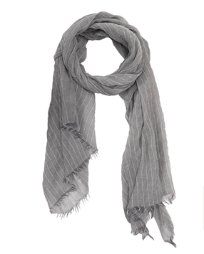 Scarf cotton with fringes-