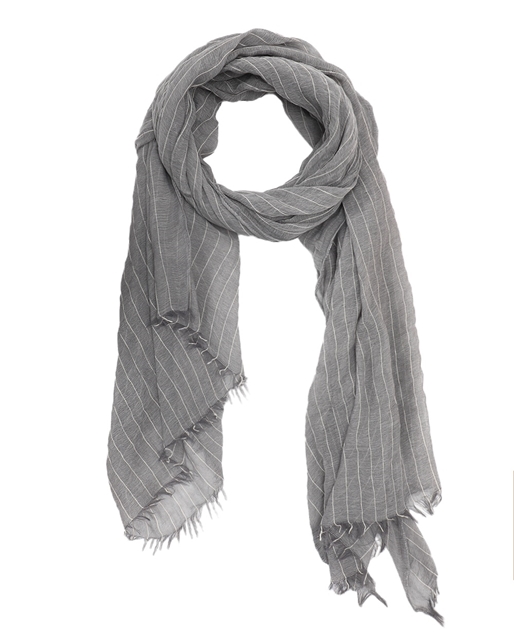 Scarf cotton with fringes-