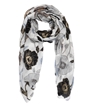 Scarf viscose with flowers-