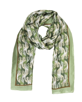 Scarf viscose with giraffes-