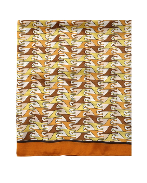 Scarf viscose with giraffes-