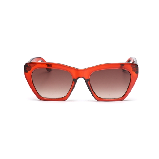 Sunglasses thick rectangular butterfly in red color-