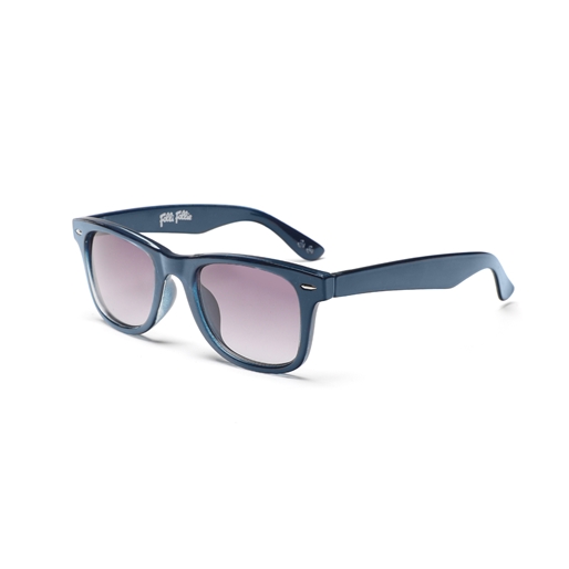 Sunglasses squared mask with metallic details in blue color-