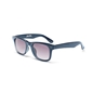 Sunglasses squared mask with metallic details in blue color-