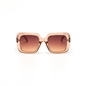 Sunglasses large square mask in honey color-