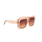 Sunglasses large square mask in honey color-