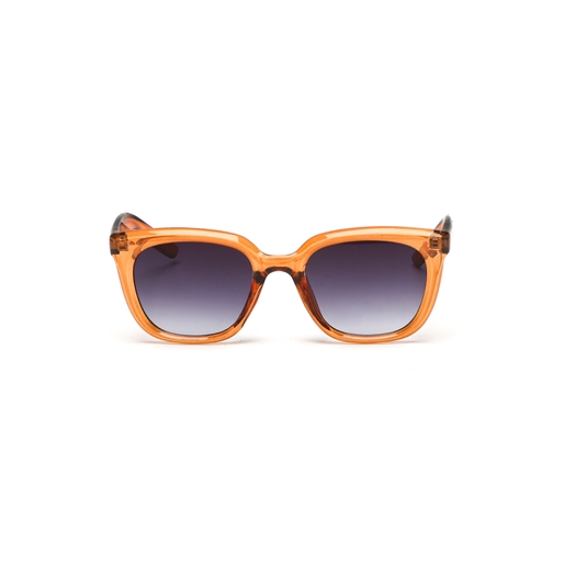 Sunglasses medium squared round mask brown color-