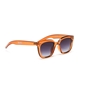Sunglasses medium squared round mask brown color-