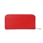 Mini Discoveries large red leather wallet with zipper-