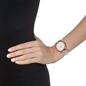 Sparkle Chic Big Case Leather Watch-