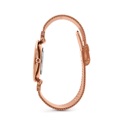 Lady Club gold plated large case bracelet watch-