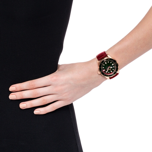 Lifetime Ora Extra Big Case Strap Watch -