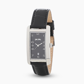Think Tank watch with black leather strap-