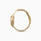 All Time gold plated bracelet watch with small case and white MOP dial-