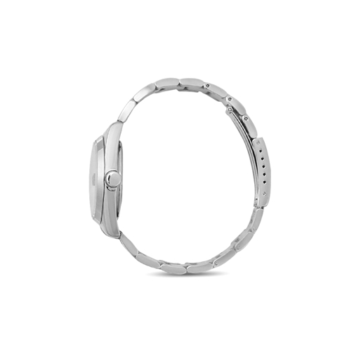 All Time bracelet watch with small case and black dial-
