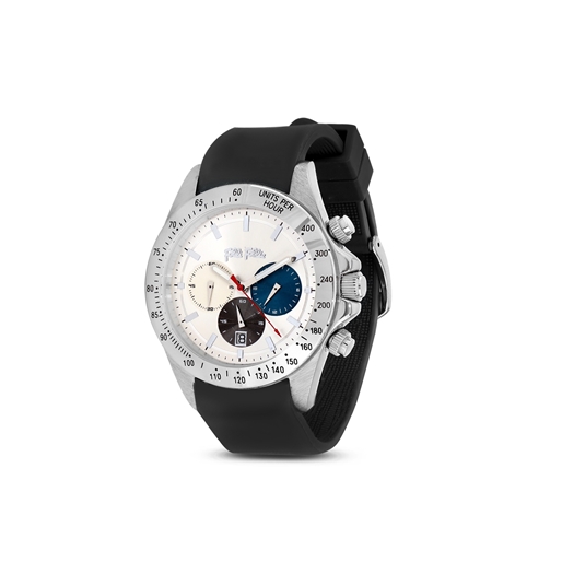 Color Me Free black silicone strap watch -