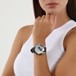 Color Me Free black silicone strap watch -