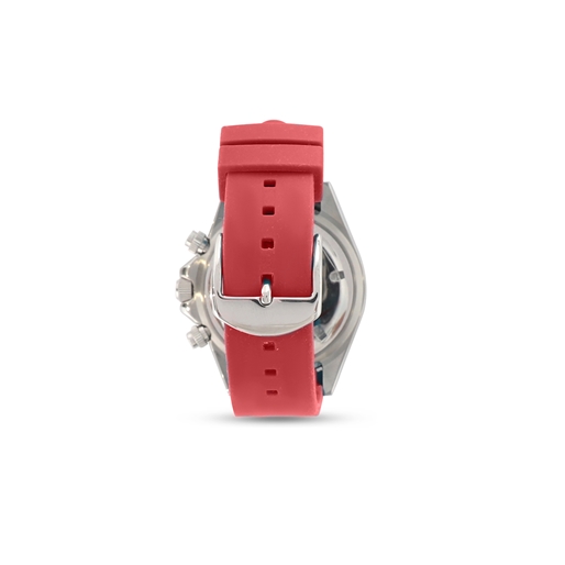 Color Me Free red silicone strap watch -