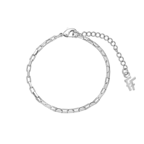 The Chain Addiction ασημί βραχιόλι αλυσίδα με μικρούς παραλληλόγραμμους κρίκους