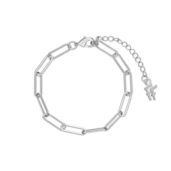 The Chain Addiction ασημί βραχιόλι αλυσίδα με μικρούς παραλληλόγραμμους κρίκους