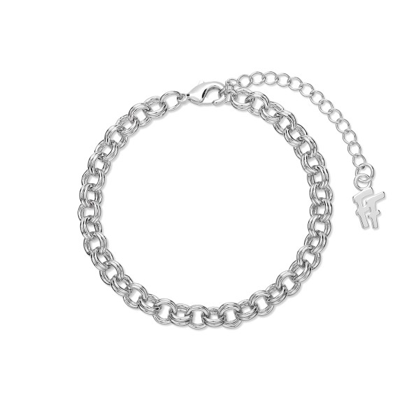 The Chain Addiction ασημί βραχιόλι αλυσίδα με στρογγυλούς κρίκους
