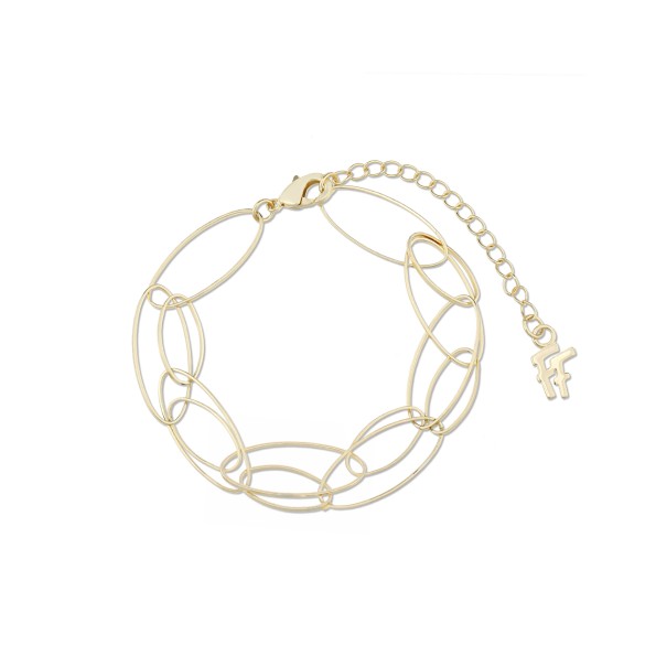 The Chain Addiction γυναικείο επίχρυσο βραχιόλι αλυσίδα με κρίκους