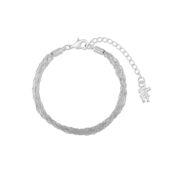 The Chain Addiction γυναικείο ασημί βραχιόλι πολλές λεπτές αλυσίδες