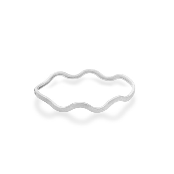 Wavy Flair ασημένιο σταθερό βραχιόλι