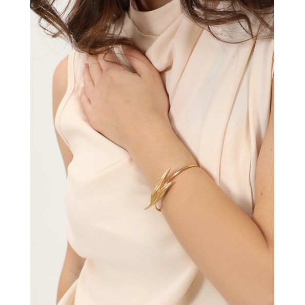 Anima Olea γυναικείο επίχρυσο σταθερό βραχιόλι Κοσμήματα