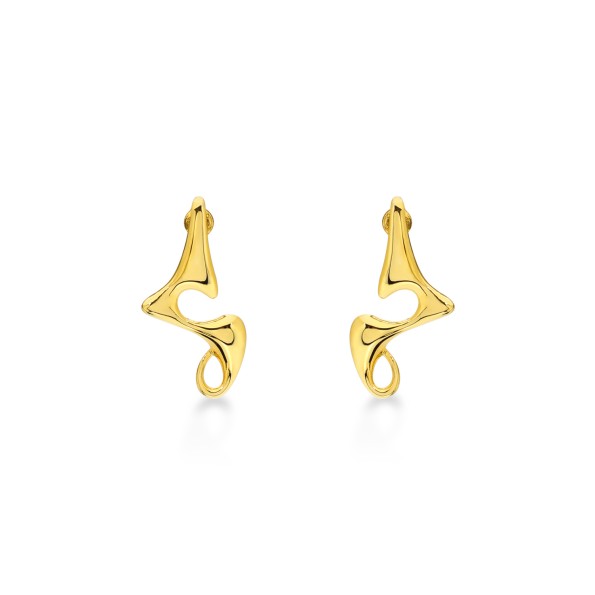 Beauty Flow medium gold plated earrings Beauty Flow medium gold plated earrings
