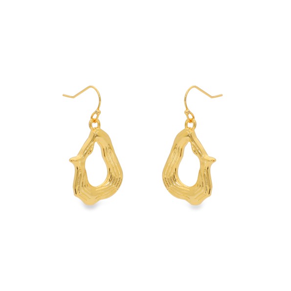 Treasure Lust short gold plated dangle earrings