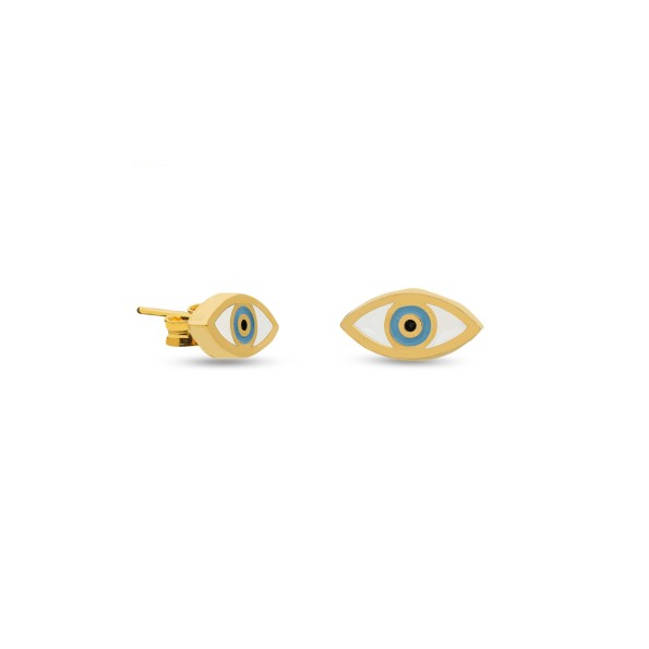 Eyez on me επίχρυσα σκουλαρίκια με μοτίφ μάτι